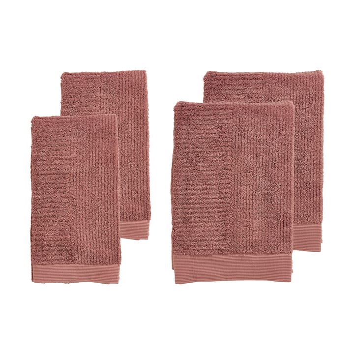 Zestaw ręczników Classic 4 części - Peach red - Zone Denmark