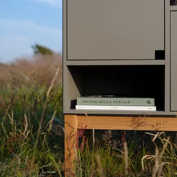 Citti 6x3 gabinet - Mole Grey stojak w kolorze dąb matowy lakier - Zweed