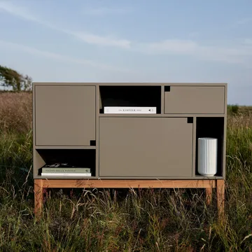 Citti 6x3 gabinet - Mole Grey stojak w kolorze dąb matowy lakier - Zweed