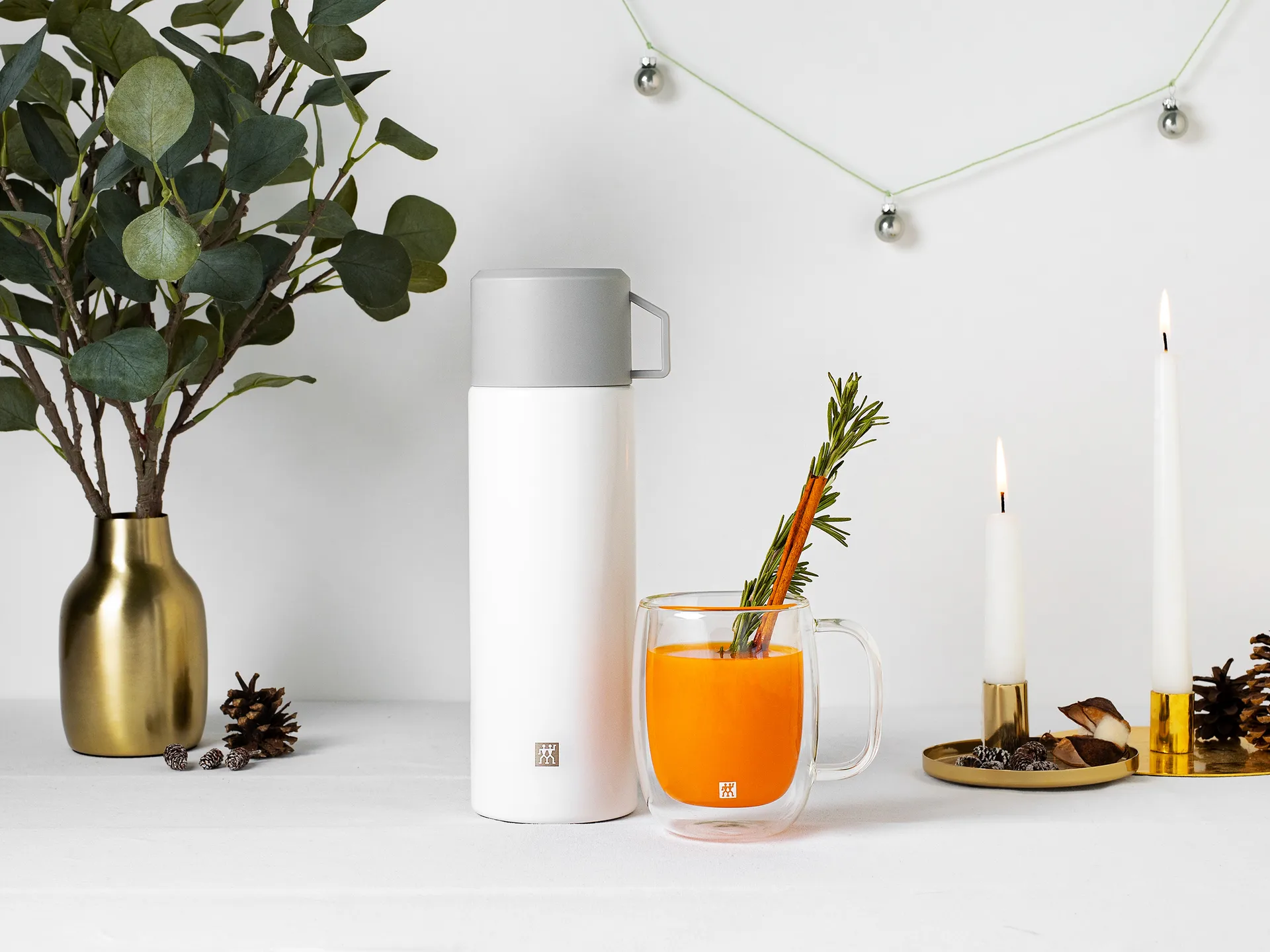 Butelka termiczna Zwilling Thermo 1 L, Srebrno-biały Zwilling