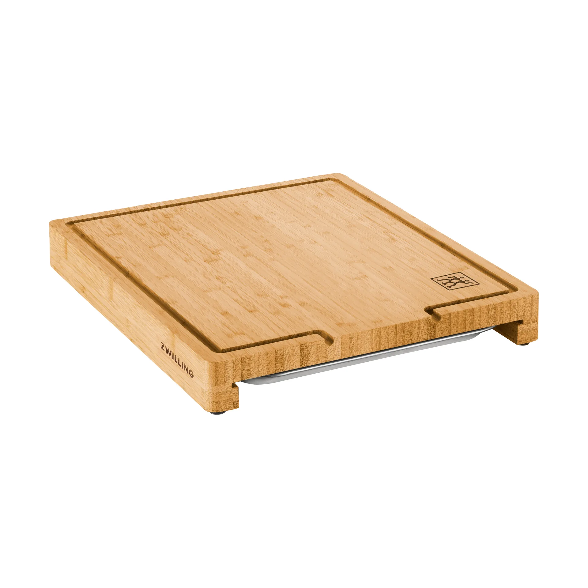 Deska do krojenia Zwilling BBQ+ bambus z pojemnikiem na odpadki, 39x30 cm Zwilling