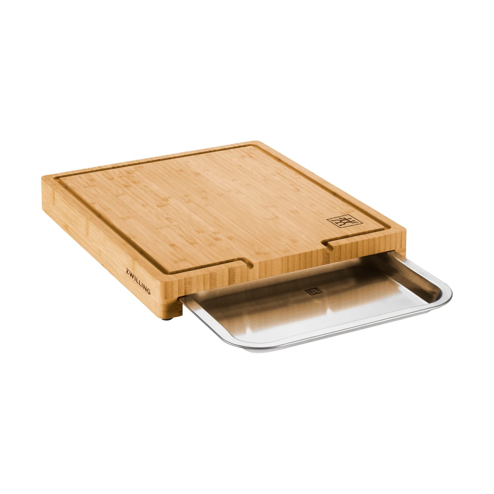 Deska do krojenia Zwilling BBQ+ bambus z pojemnikiem na odpadki, 39x30 cm Zwilling