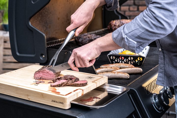 Deska do krojenia Zwilling BBQ+ bambus z pojemnikiem na odpadki, 39x30 cm Zwilling