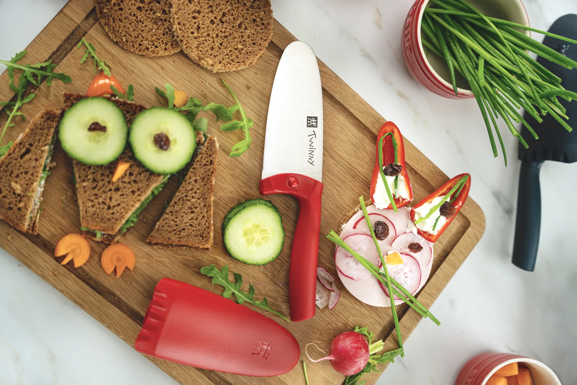 Nóż szefa kuchni Twinny 10 cm, Czerwony Zwilling