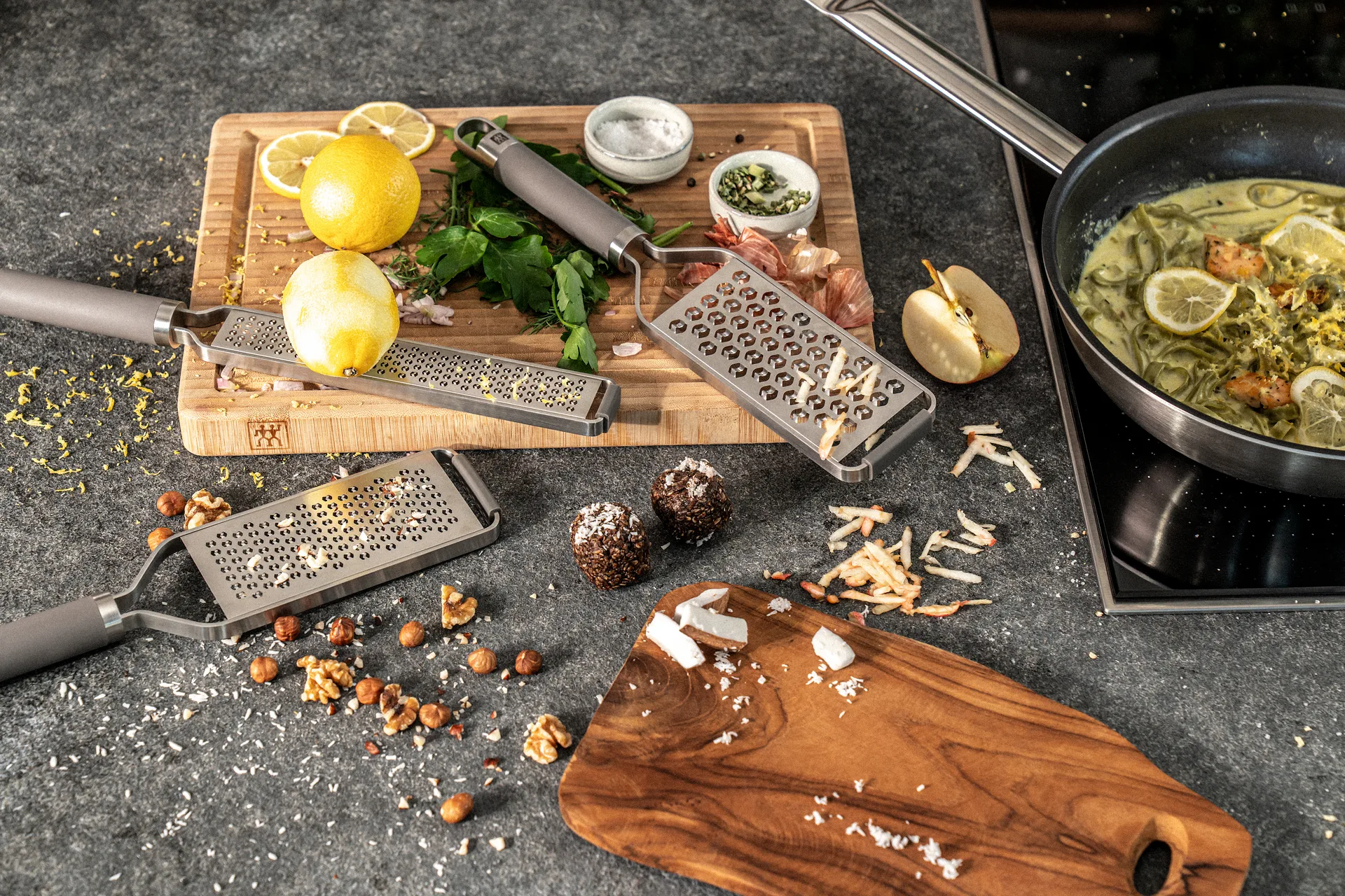 Tarka drobna Zwilling Pro Z cut 34 cm, Szary-nierdzewna stal Zwilling