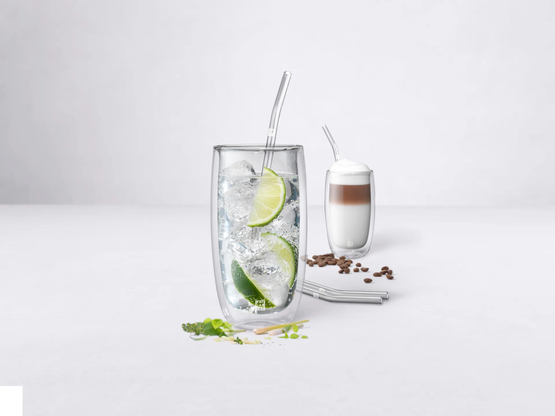 Zakrzywiona słomka Zwilling Sorrento, 4-pak, Przezroczysty Zwilling