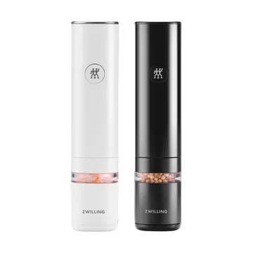 Zestaw elektrycznych młynków do przypraw Zwilling - Biało-czarny - Zwilling