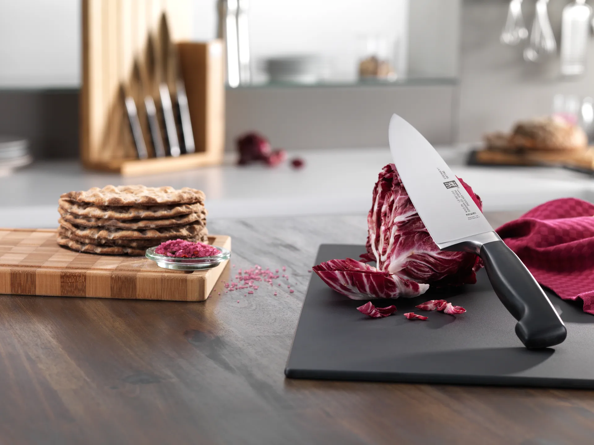 Zwilling Four star nóż 20 cm, Czarny-nierdzewna stal Zwilling