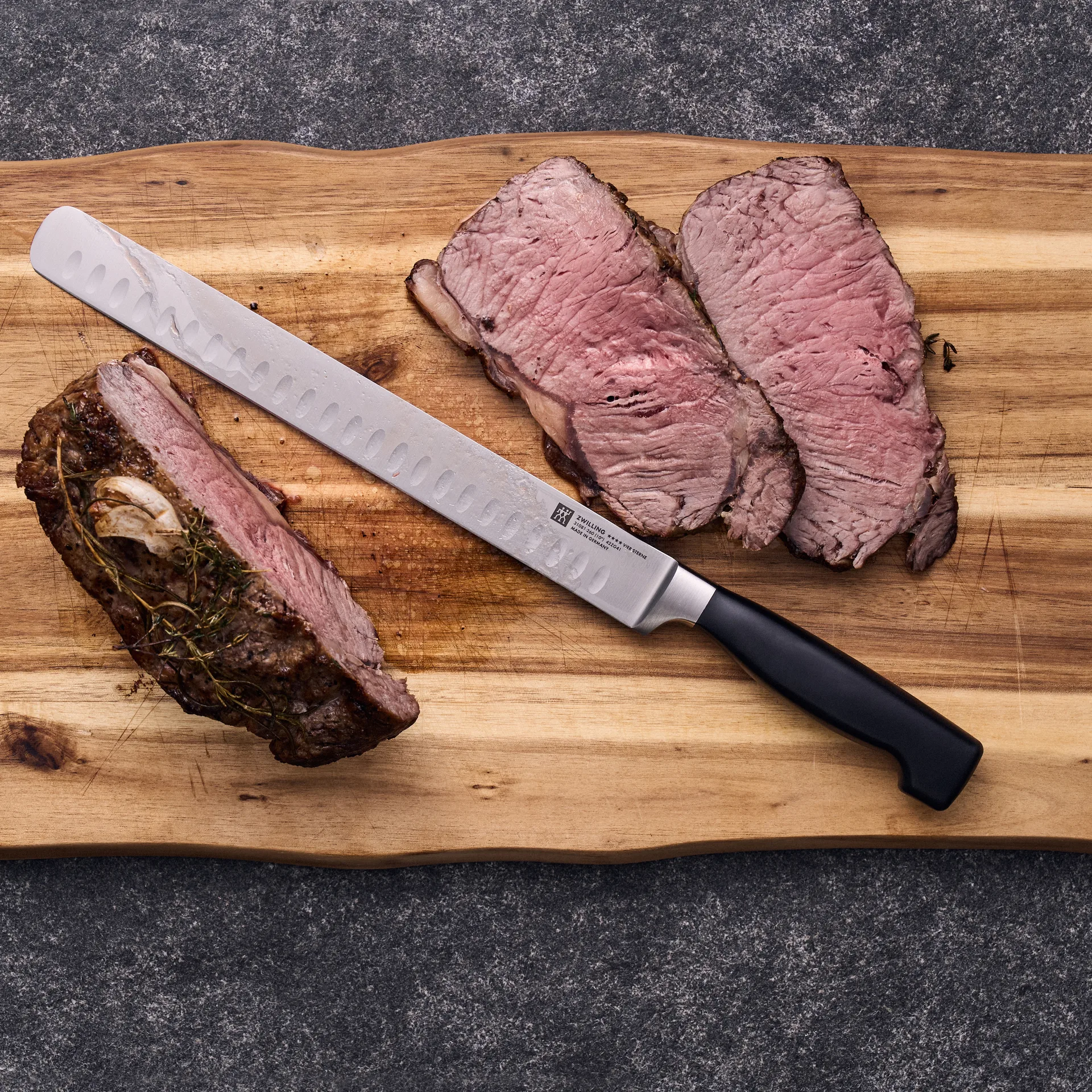 Zwilling Four star nóż do filetowania/szatkowania 26 cm, Czarny-nierdzewna stal Zwilling