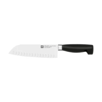Zwilling Four star nóż santoku 18 cm - Czarny-nierdzewna stal - Zwilling