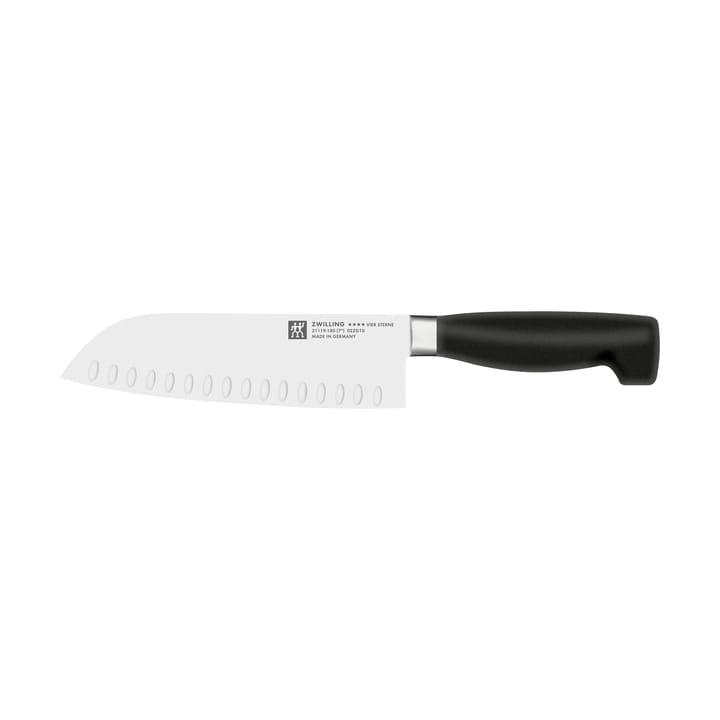 Zwilling Four star nóż santoku 18 cm - Czarny-nierdzewna stal - Zwilling