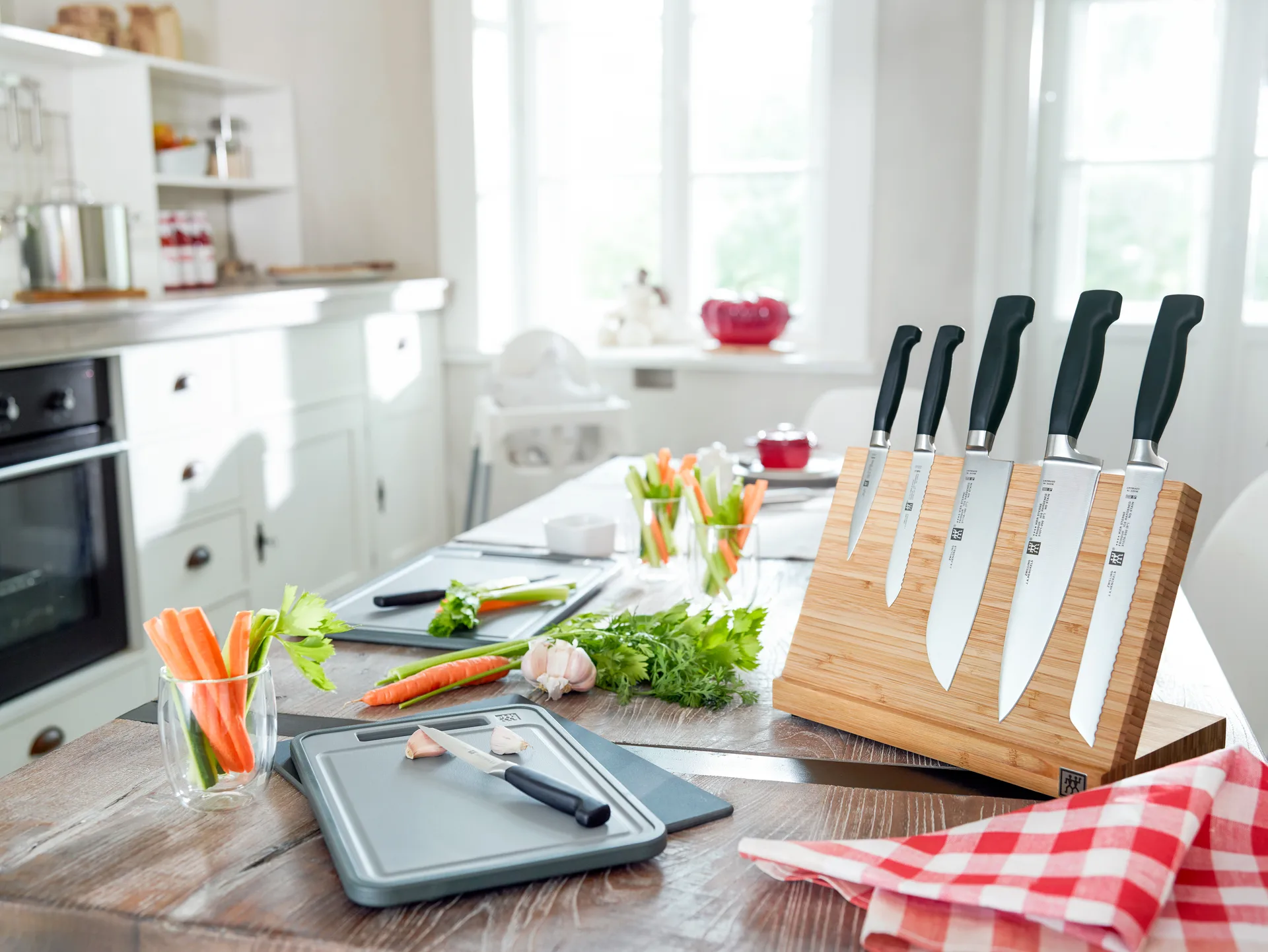 Zwilling Four star zestaw noży 3 części, Czarny-nierdzewna stal Zwilling