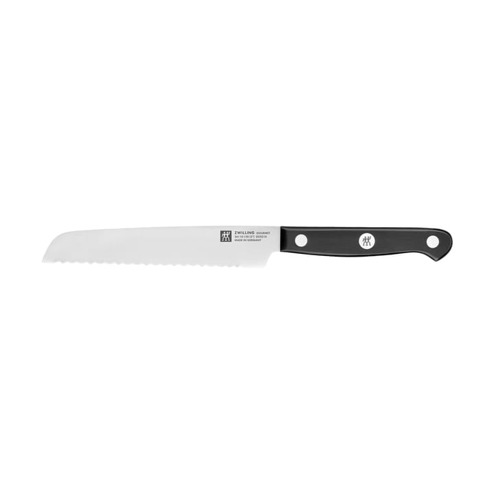 Zwilling Gourmet ząbkowany nóż uniwersalny 13 cm - Czarny-nierdzewna stal - Zwilling