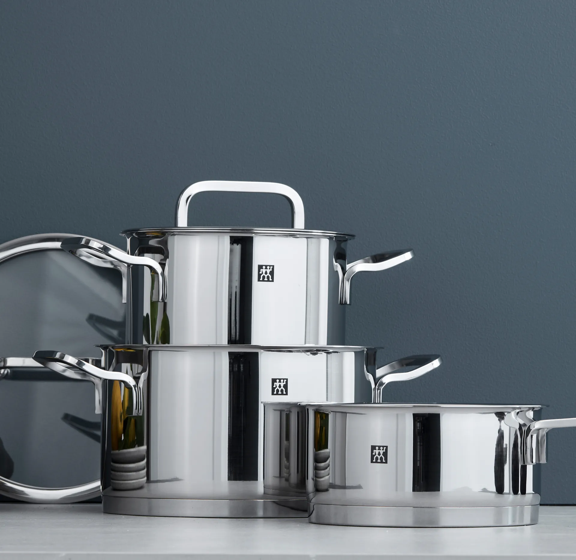 Zwilling Moment S zestaw garnków 3 szt., Stal nierdzewna-czarna Zwilling