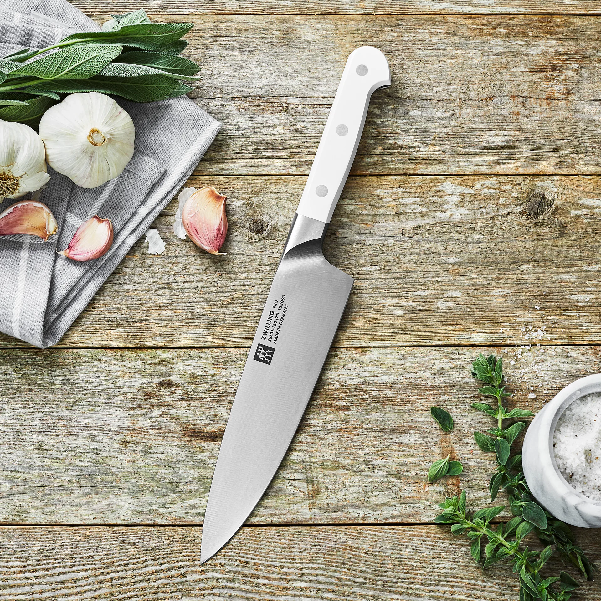 Zwilling Pro le Blanc nóż 18 cm, Biały-stal nierdzewna Zwilling