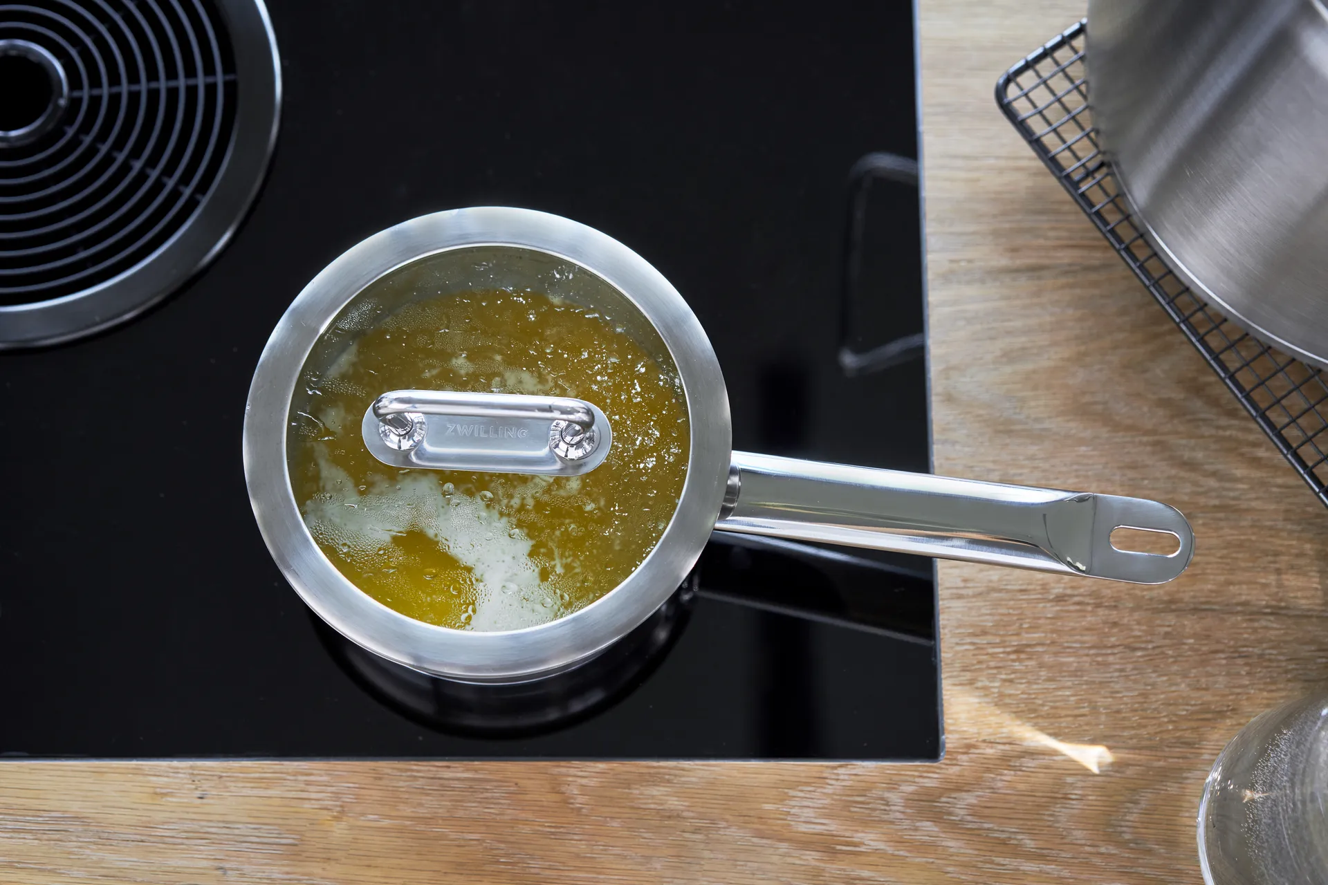 Zwilling Pro rondel ze szklaną pokrywą ze stali nierdzewnej, 3,1 L Zwilling