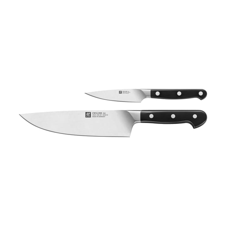 Zwilling Pro zestaw noży 2 części - Czarny-nierdzewna stal - Zwilling
