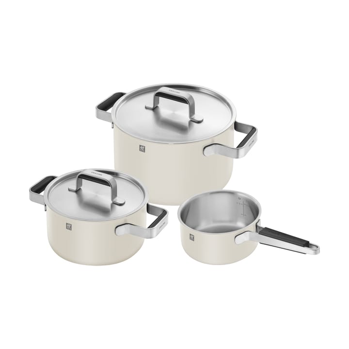 Zwilling Pure zestaw garnków 5 części - Kość słoniowa - Zwilling