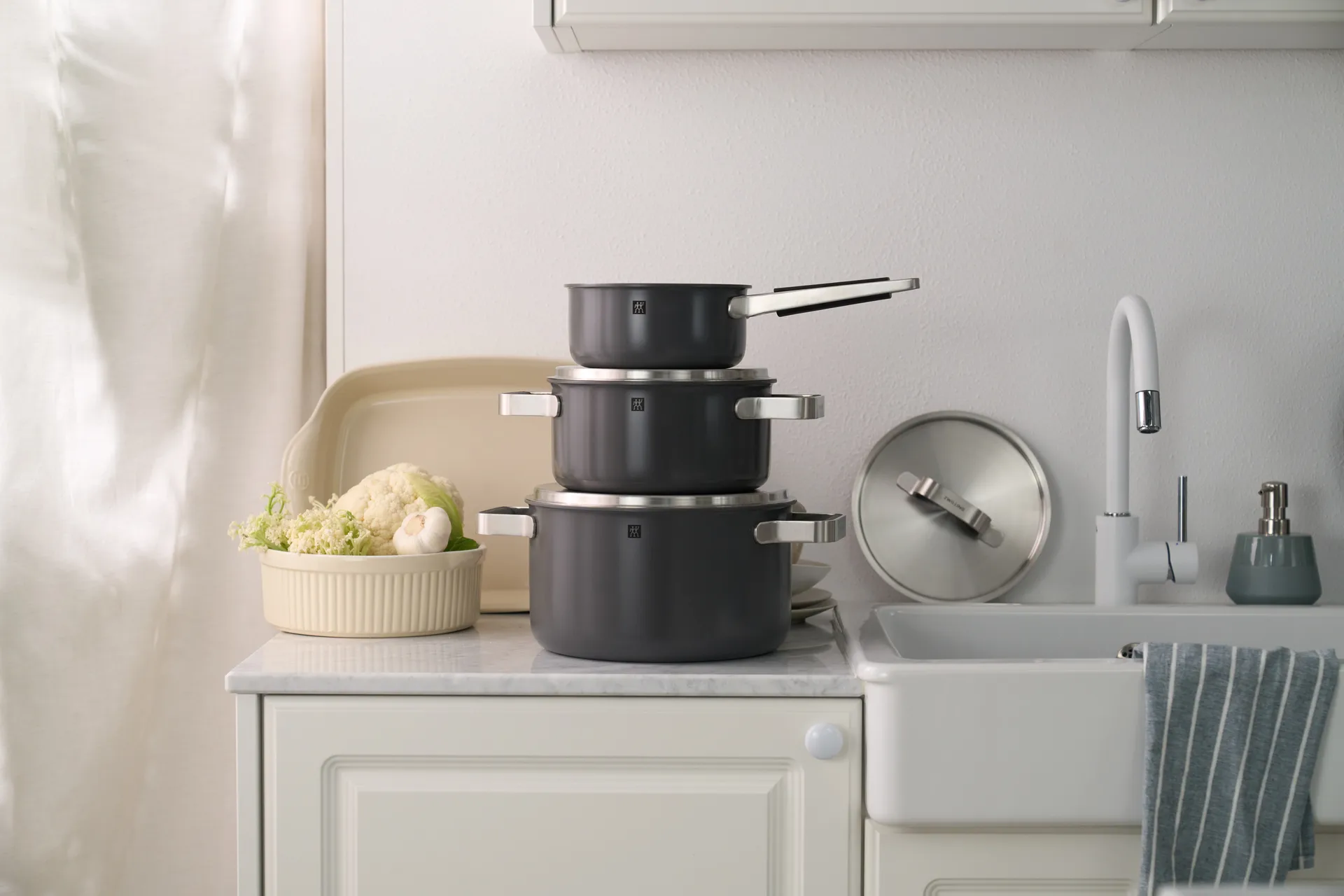 Zwilling Pure zestaw garnków 5 części, Szary Zwilling