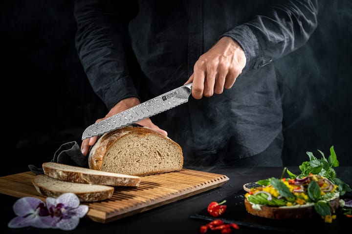 Zwilling Tanrei nóż do chleba 23 cm, Damaskus-czarny Zwilling