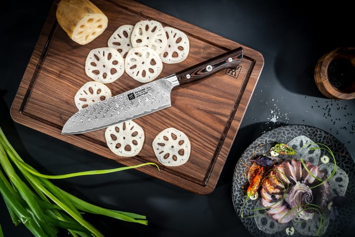 Zwilling Tanrei nóż santoku 18 cm, Damaskus-czarny Zwilling