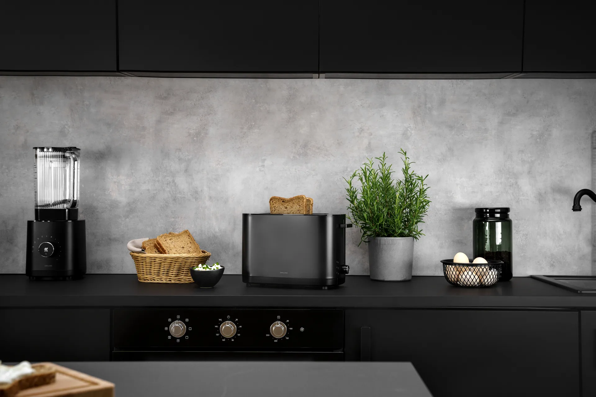 Zwilling toster z podgrzewaczem do chleba 2 krótkie komory, Czarny Zwilling