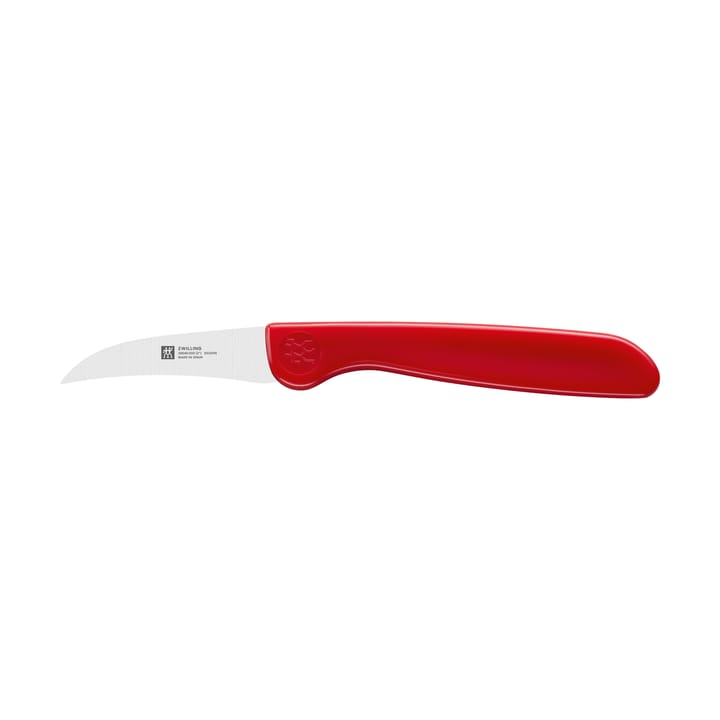 Zwilling Twin grip nóż do obierania 5 cm - Czerwony-nierdzewna stal - Zwilling