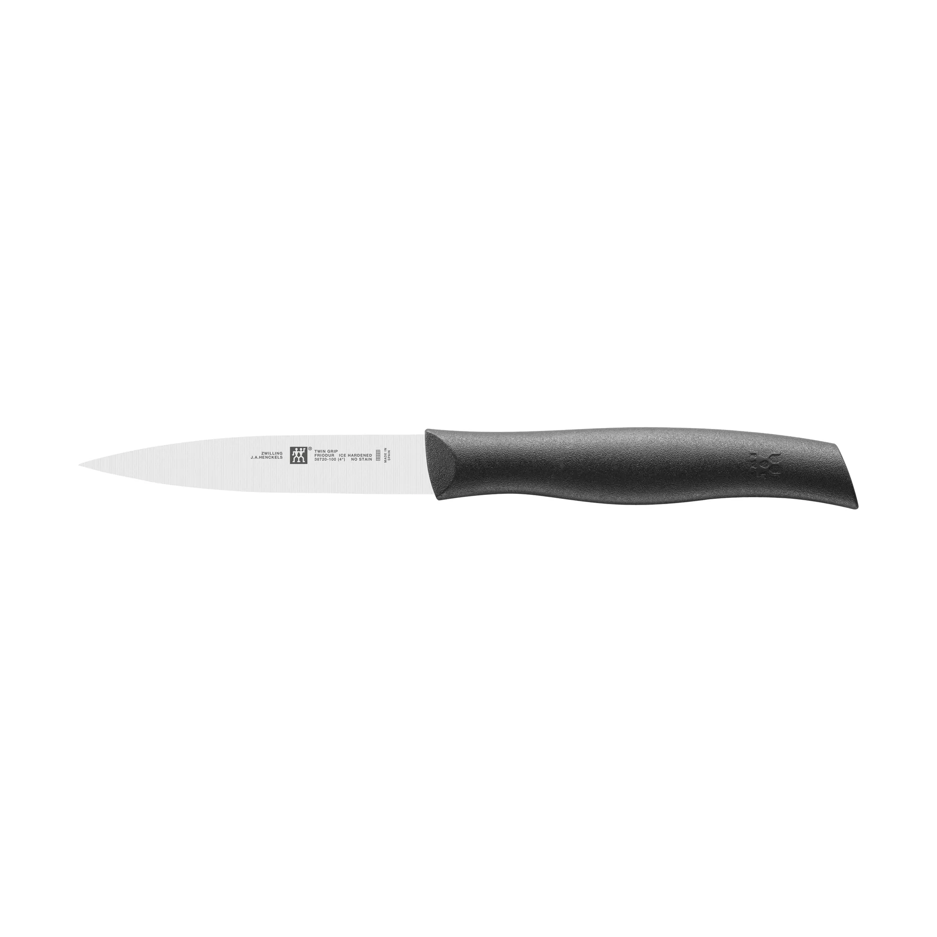 Zwilling Twin grip nóż do warzyw ostrze zakończone 10 cm, Czarny-nierdzewna stal Zwilling