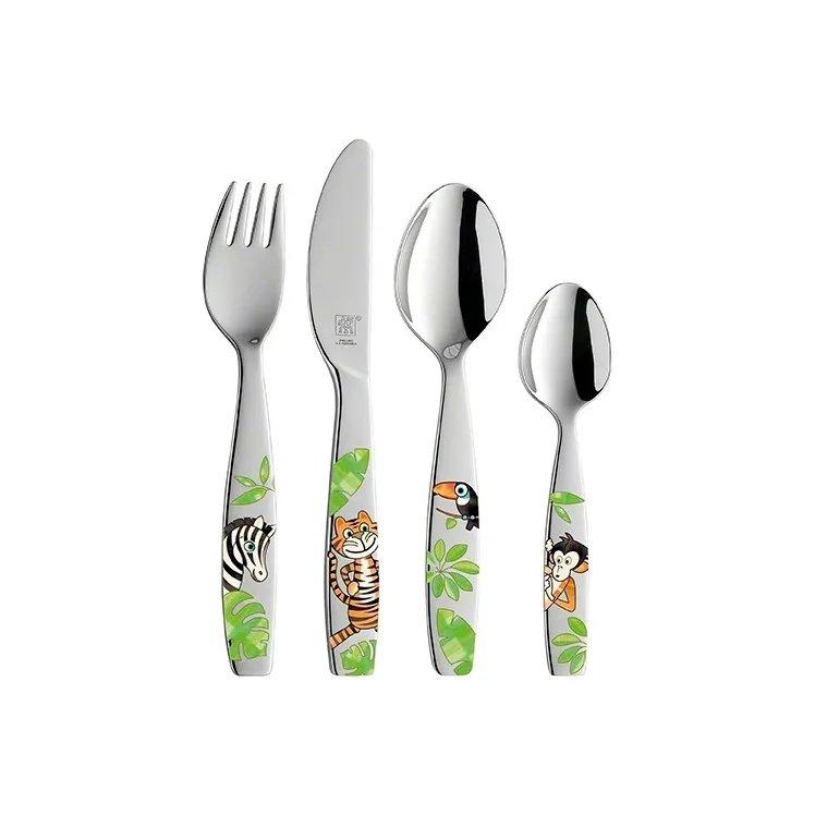 Zwilling Twin Kids Jungle sztućce dla dzieci 4 szt., 4 części Zwilling