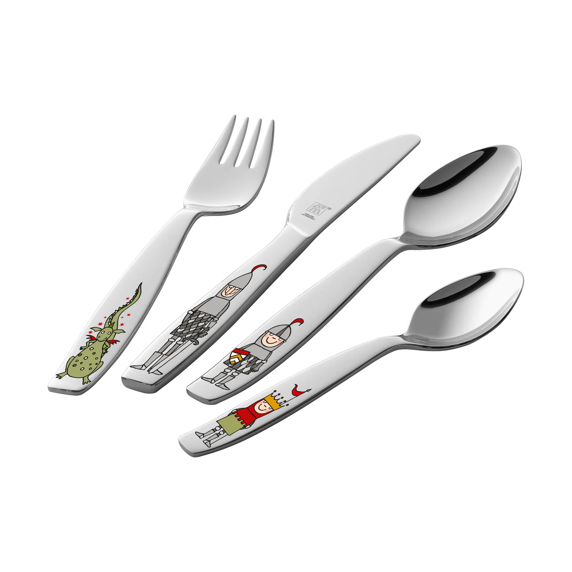 Zwilling Twin kids zestaw sztućców dla dzieci 4 części, Eckbert riddare Zwilling